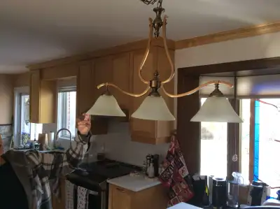 M SUPERBE LUMINAIRE MÉTALLIQUE SUSPENDU, View more