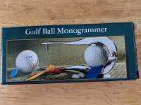 Golf ball monogrammer 