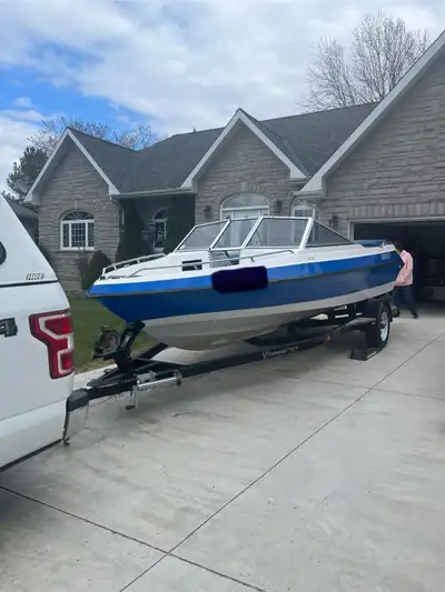 Runs great and has been serviced and winterized/shrink wrapped since I have owned it (by marine mech...