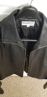 Leather jacket size 12 woman
