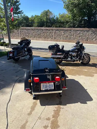 2008 electra glide > ultra $10,000 2006 street glide > tuned $8000 American legend bike trailer ( to...