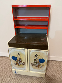 Small Vintage Play Kitchen