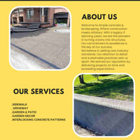 Landscaping and concrete 