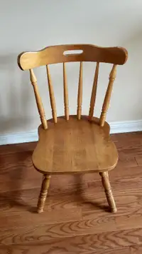 Moving sale: wood chair $10 or best offer