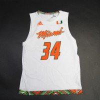 Adidas Univ. Of Miami Basketball Practice Shirt Brand New 2XL