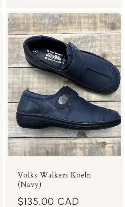 Women’s dress shoes, blue leather. Brand Volks Walkers, designed in Germany and made in Turkey. Volk...