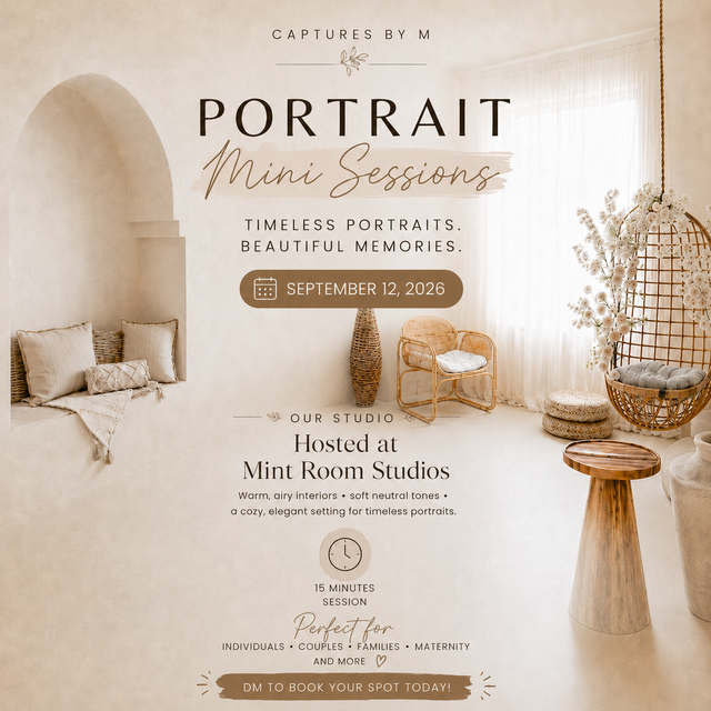 Portrait Mini Sessions – September 12