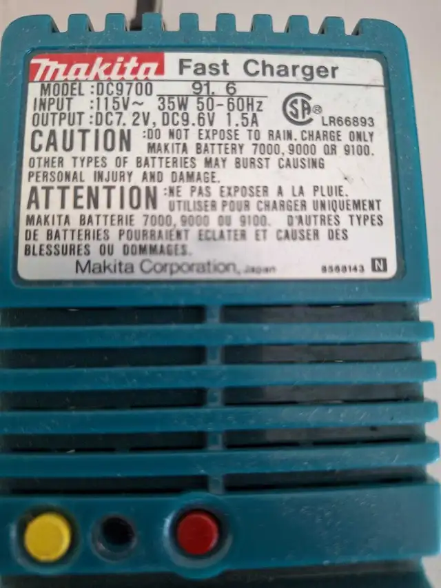 MAKITA 7.2V FAST CHARGER600954264555376641