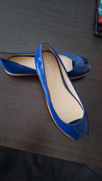Calvin Klein Blue Wedges, size 5