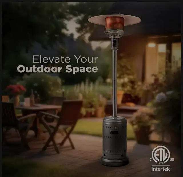 Outdoor Propane Patio Heater with Wheels in Patio & Garden Furniture in Markham / York Region - Image 2