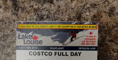 Lake Louise adult ski pass, View more