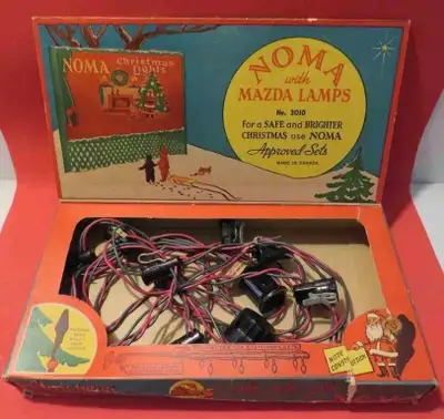 3 more VINTAGE CHRISTMAS LIGHTS STRANDS IN ORIGINAL BOXES, View more