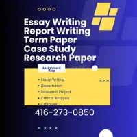 ESSAY WRITING, CASE STUDY, RESEARCH PAPER, REPORT416-273-0850