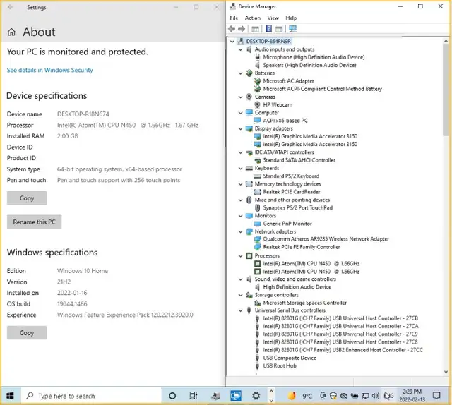 HP Mini 1103000 Netbook, Atom 1.66Ghz, 2GB RAM, 80GB HDD, Win 10 in Laptops in Ottawa - Image 7