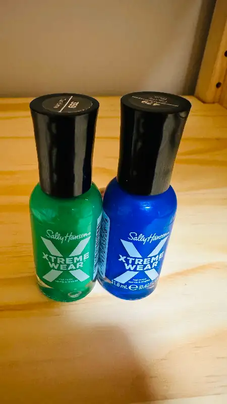 Blue and green nail polish bottles ($5 for both)628543957829131214