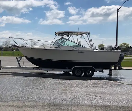 Turn key boat ready to fish. Powered by Twin 305s. This boat is in excellent condition. The hall is...