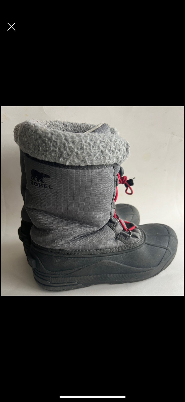 Boys size 6 Sorel Winter Boots  in Kids & Youth in Kingston - Image 3