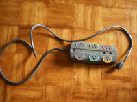 6 Outlet Colour Coded Power Strip and Surge Protector