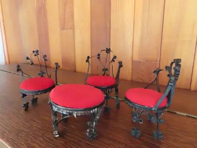 Tiny Chairs Cut From Soup Cans, View more