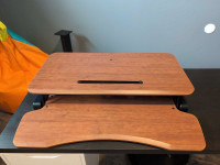 Ergonomic stand-up desk extension 