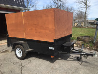 5x8 Utility Trailer with wood cap