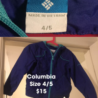 Girl Columbia size 4/5
