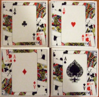 PLAYING CARD COASTERS (SET OF 8)