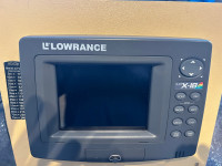 Lowrance LC X-18C Fish finder sonar with transducer and GPS. 