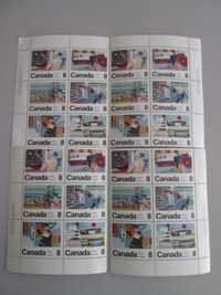 639a 4 Plate Blocks Mint Canadian Postage Stamps Letter Carrier