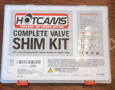 Brand new! Hot Cams HCSHIM31 1.85-3.25Mm Complete Shim Kit Compatible with/Replacement for 2013-2015...