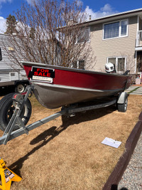 14’ Lund Boat , Honda Motor & Winch Trailer $5,500 OBO 