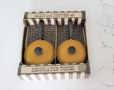 Retro PAN POT Salt and Pepper Set in Box, View more