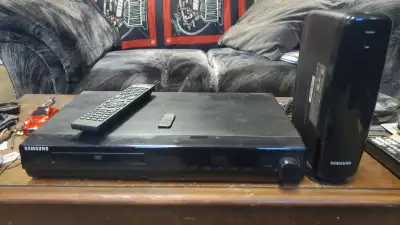 DVD HOME THEATER RECEIVER WITH WIRELESS MODULE AND REMOTE., View more
