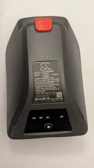 1500mAh / 27.00Wh Battery for Husqvarna PN:Husqvarna 8025-20, View more