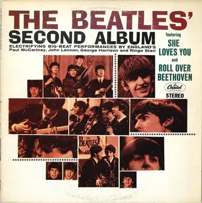 Beatles -- The Beatles' Second Album ** DISQUE VINYLE // VINYL RECORd (first original press '1964' C...