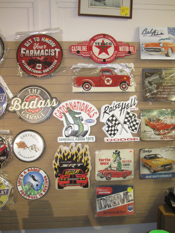 Collection of NEW Tin Signs $30-$50 in Arts & Collectibles in Chatham-Kent - Image 2