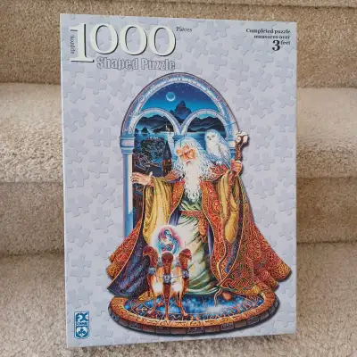 This puzzle by F.X. Schmid entitled “Spellbound” is in like new condition and complete. This beautif...