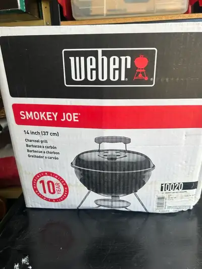 NEW- Weber Smokey Joe 14-Inch Charcoal Grill - ONLY $45, View more
