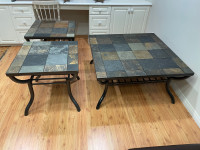 Slate Coffee and Two End Tables