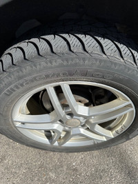4 Winter Tires Ultra grip Ice Goodyear with Alloy Rims
