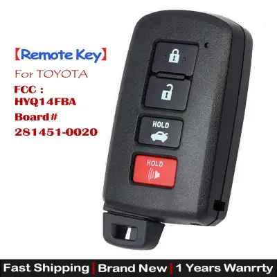 Key Fob for 2012 2013 2014 2015 2016 2017 Toyota Camry HYQ14FBA