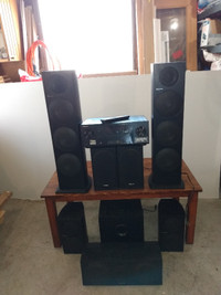Pioneer speakers and receiver great sound good price!