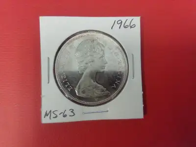 1966 Canada $1 Silver Coin, View more