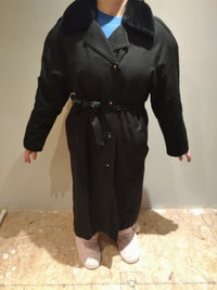Ladies black overcoat