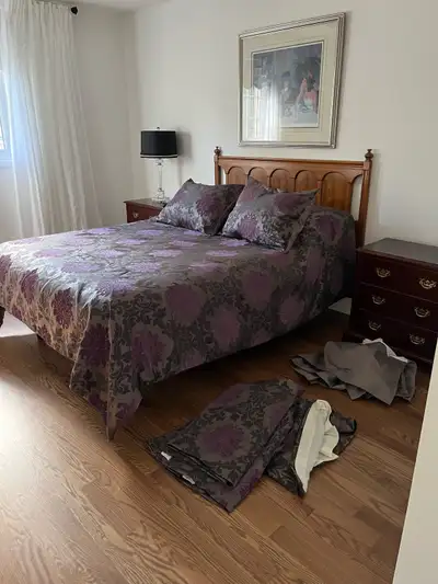 queen comforter sham skirt , View more