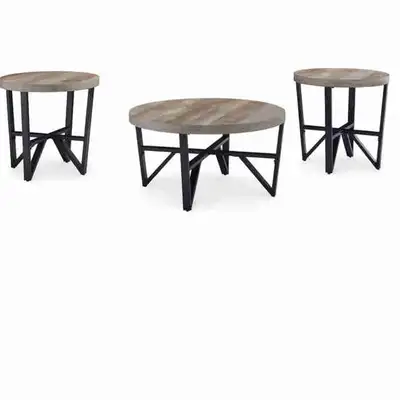 Grey 3 - Piece Coffee table set, View more