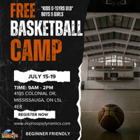 FREE YOUTH BASKETBALL CAMP - SIGN UP NOW