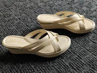 Women Cole Haan Nike Air Wedge Flip Flop Sandals Slides Size 6.5, View more