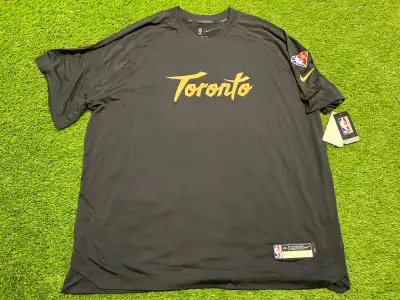 New With Tags Team Issued Nike Toronto Raptors Basketball OVO T-Shirt Size: Adult XXL Tall Purchased...