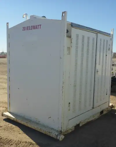 20KW Diesel Generator mounted in enclosed skidded shack. Isuzu Diesel Stamford generator Distributio...